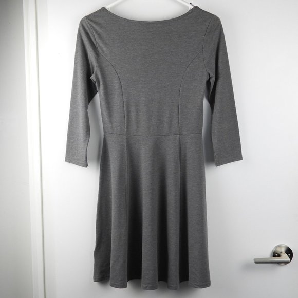 Grey 3/4 Sleeve Skater Dress from H&M - Picture 2 of 4